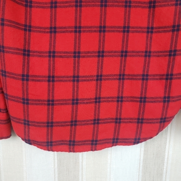Hollister Plaid Flannel Red Size Extra Small - Picture 5 of 7
